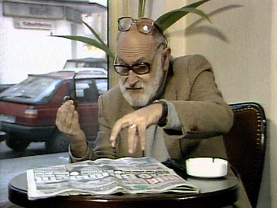 Harun Farocki: Catch Phrases - Catch Images. A Conversation with Vilém Flusser. © Harun Farocki 1986