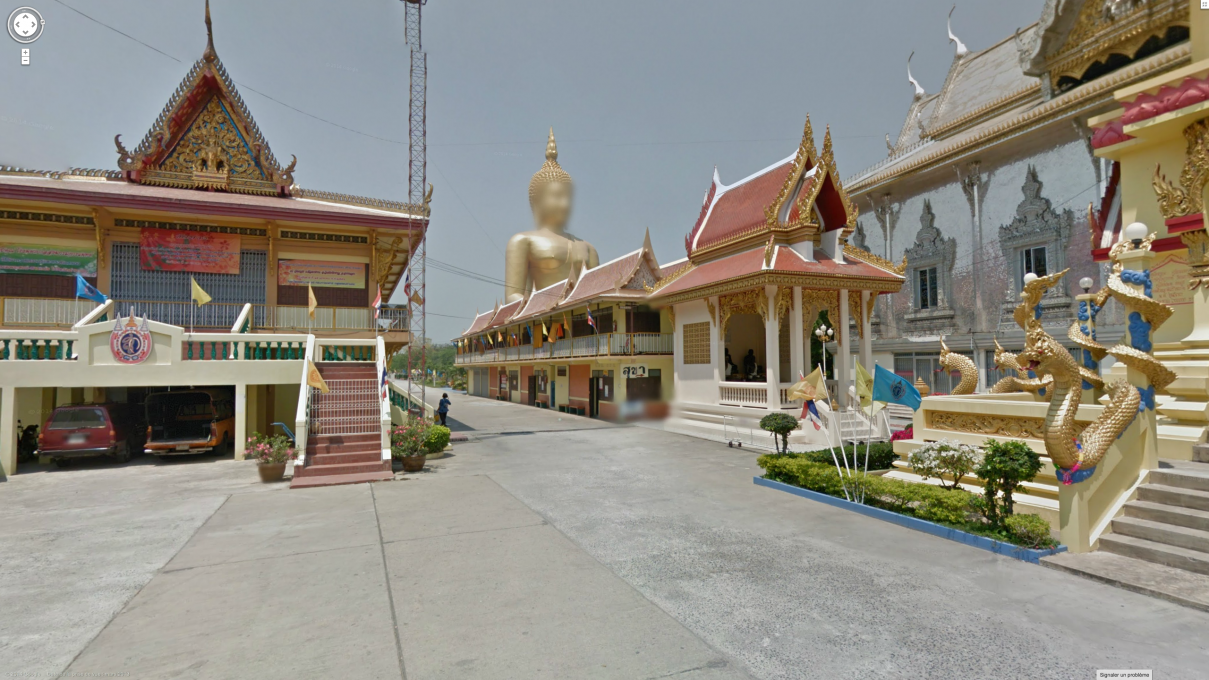 Fig. 9. Marion Balac: Gautama Buddha, Wat Muang Monastery, Ang Thong, Thailand. From the series Anonymous Gods, 2014. Courtesy of Google Street View and Marion Balac.