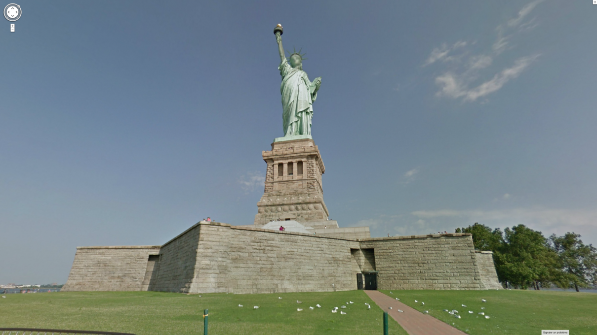 Fig. 8. Marion Balac: Lady Liberty, Liberty Island, New York. From the series Anonymous Gods, 2014. Courtesy of Google Street View and Marion Balac.