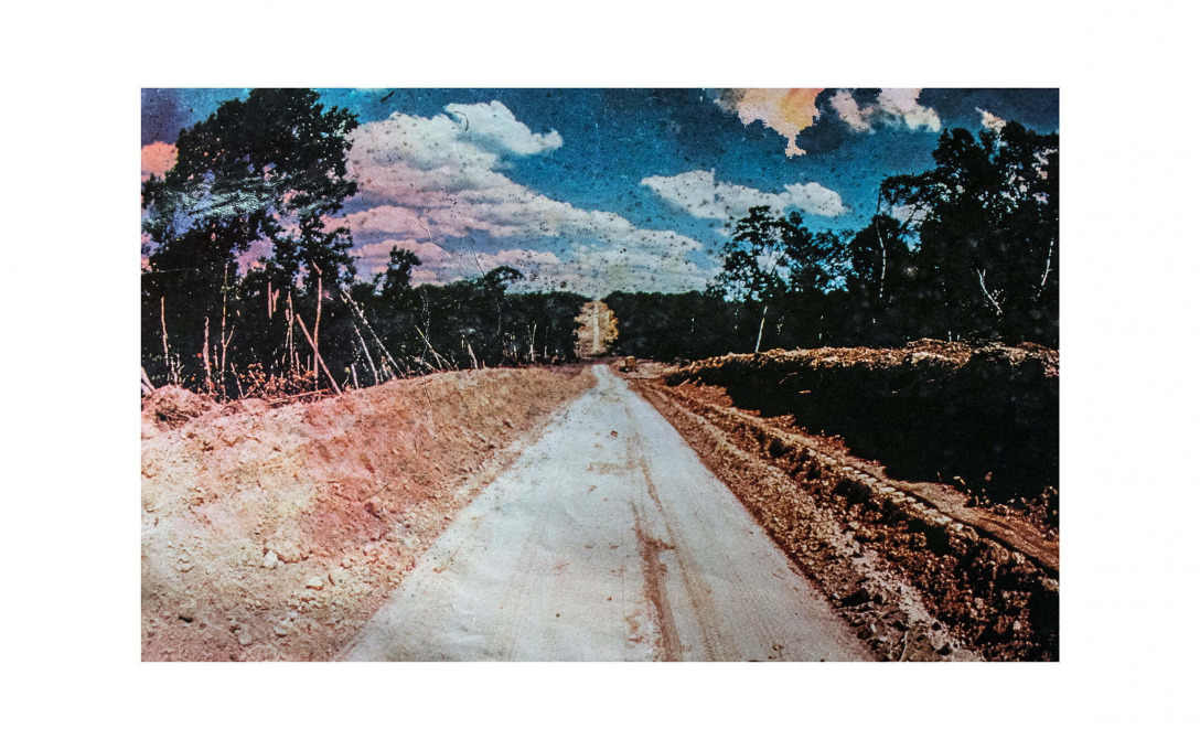 Péhea. 80 x 50 cm, photographic print on bamboo paper. 2017.