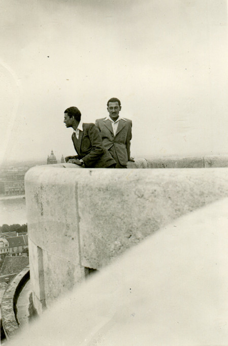 Tibor Adam in Budapest, Hungary; Date: 1942/44. Courtesy of Mirko Adam.