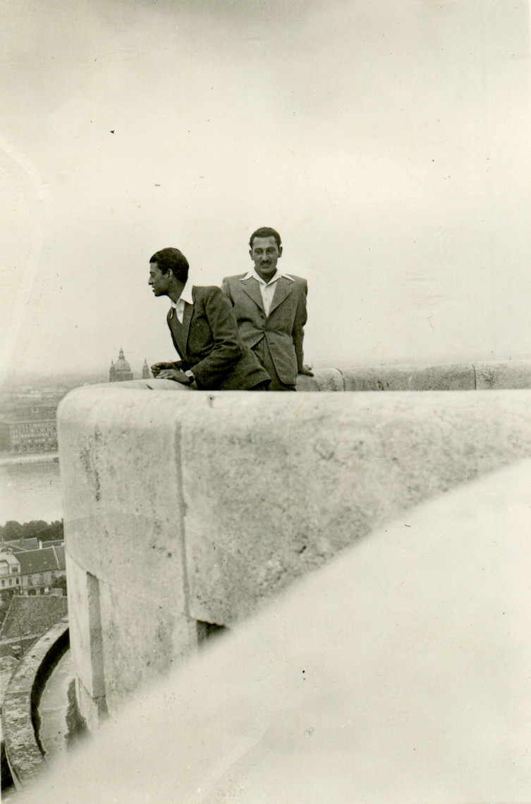 Tibor Adam in Budapest, Hungary; Date: 1942/44. Courtesy of Mirko Adam.